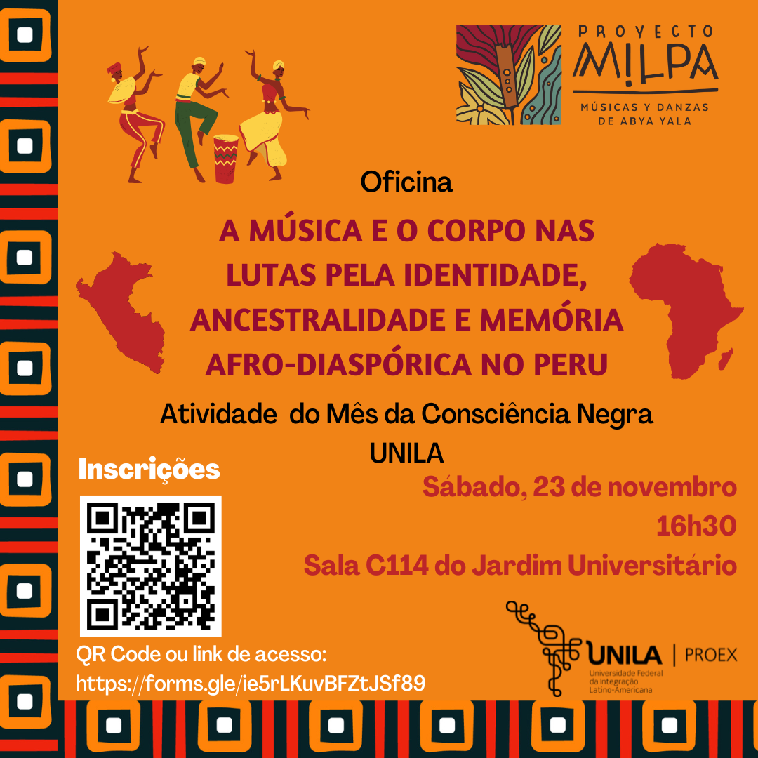 Oficina "A msica e o corpo nas lutas pela identidade, ancestralidade e memria afro-diasprica no Peru"