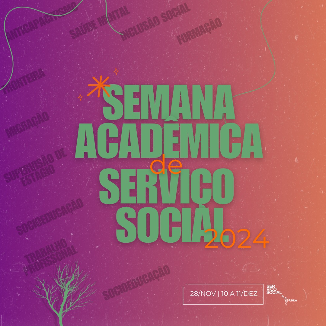 SEMANA ACADEMICA DO CURSO DE SERVIO SOCIAL