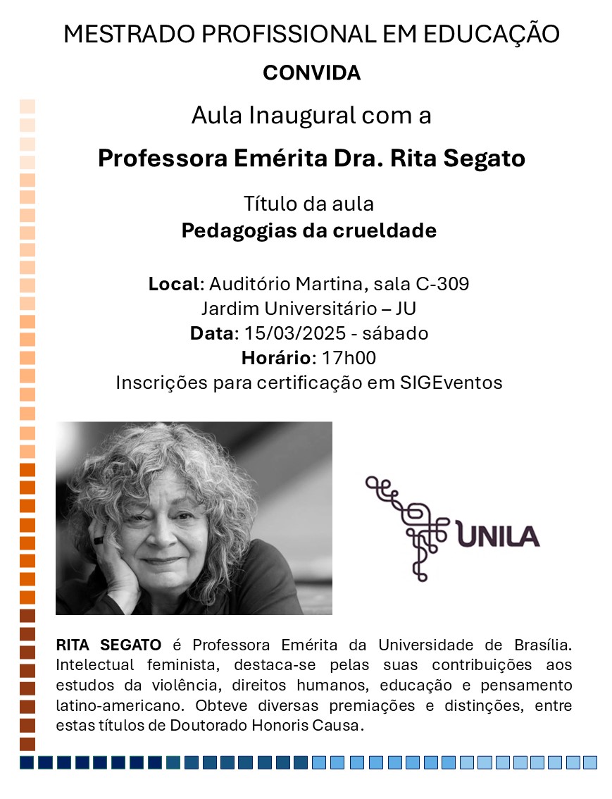 Pedagogias da crueldade - Professora Dra. Rita Segato