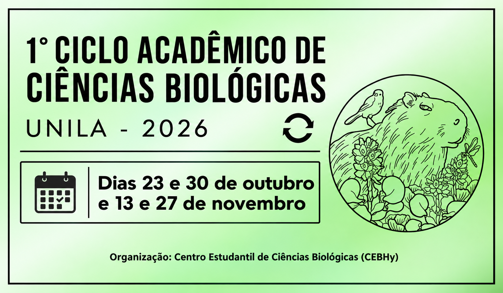 1� Ciclo Acad�mico de Ci�ncias Biol�gicas